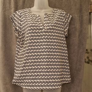 Chevron pattern blouse